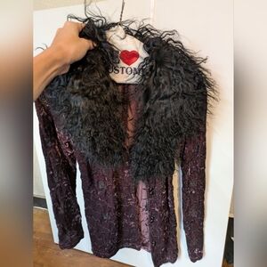 Daniel P Rebecca Jacket w/ Removable Faux Fur Collar